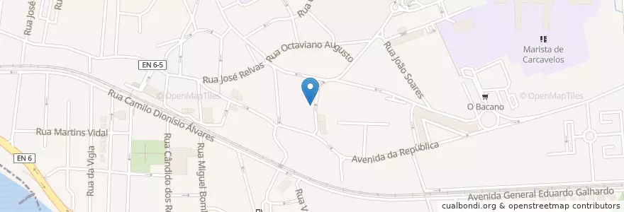 Mapa de ubicacion de A Cozinha da Mãe en 포르투갈, Área Metropolitana De Lisboa, Lisboa, Grande Lisboa, Cascais, Carcavelos E Parede.