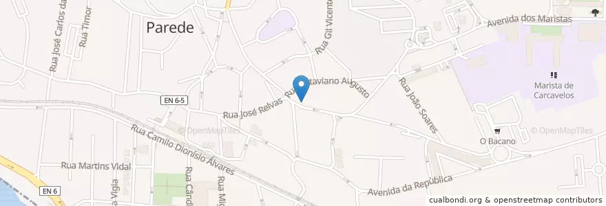 Mapa de ubicacion de Montepio en 葡萄牙, Área Metropolitana De Lisboa, Lisboa, Grande Lisboa, Cascais, Carcavelos E Parede.