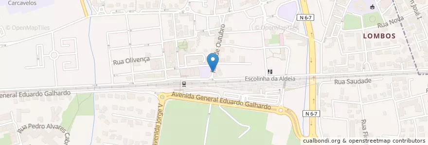 Mapa de ubicacion de Wallstreet school en پرتغال, Área Metropolitana De Lisboa, Lisboa, Grande Lisboa, Cascais, Carcavelos E Parede.