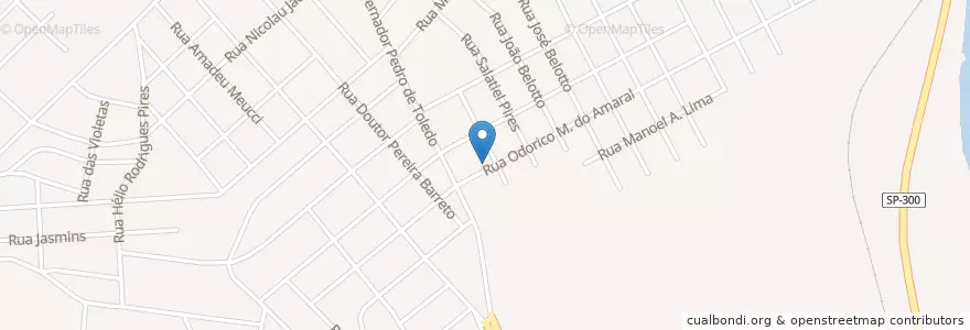 Mapa de ubicacion de Altas Horas Lanches en Brezilya, Güneydoğu Bölgesi, Сан Паулу, Região Geográfica Intermediária De Campinas, Região Imediata De Piracicaba, Laranjal Paulista.