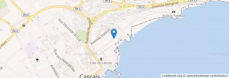 Mapa de ubicacion de Pop Sandwish en Portugal, Metropolregion Lissabon, Lissabon, Großraum Lissabon, Cascais, Cascais E Estoril.