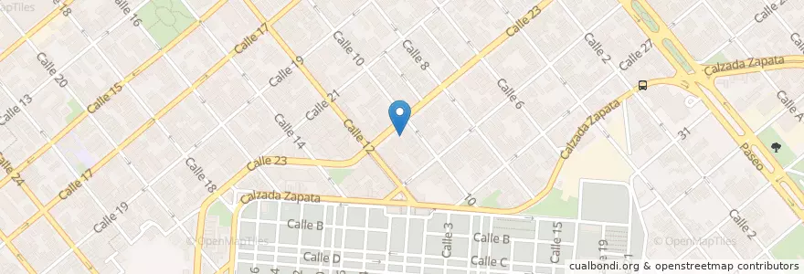 Mapa de ubicacion de Sala 3D Charlot en Cuba, La Habana, Plaza De La Revolución.
