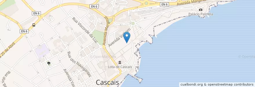Mapa de ubicacion de Gallery Bisho Bar en ポルトガル, Área Metropolitana De Lisboa, Lisboa, Grande Lisboa, Cascais, Cascais E Estoril.