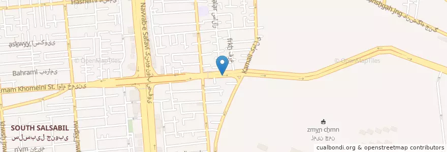Mapa de ubicacion de فست فود en ایران, استان تهران, شهرستان تهران, تهران, بخش مرکزی شهرستان تهران.