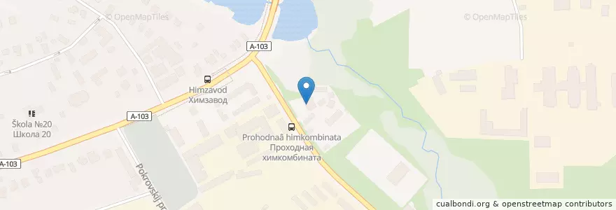 Mapa de ubicacion de МотельБар en روسيا, Центральный Федеральный Округ, محافظة موسكو, Городской Округ Балашиха.