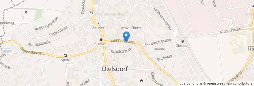 Mapa de ubicacion de Sun Garden en 스위스, 취리히, Bezirk Dielsdorf.