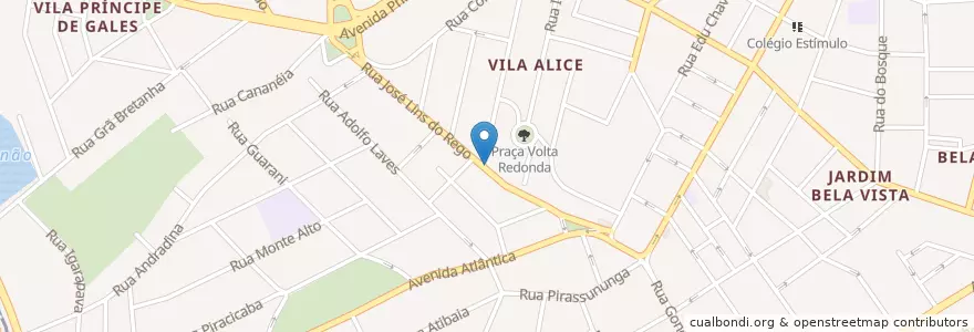 Mapa de ubicacion de Rogério Bar e Lanchonete en Brazil, Jihovýchodní Region, São Paulo, Região Geográfica Intermediária De São Paulo, Região Metropolitana De São Paulo, Região Imediata De São Paulo, Santo André.
