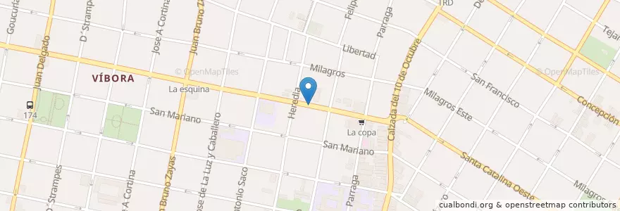 Mapa de ubicacion de casa juan carlos en 古巴, La Habana, Diez De Octubre.