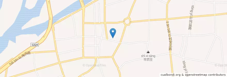 Mapa de ubicacion de 亚细海鲜大排档 en الصين, غوانغدونغ, شانتو, 金平区, 新福街道.
