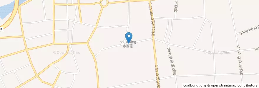 Mapa de ubicacion de 外马路第二小学 en 中国, 广东省, 汕头市, 金平区.