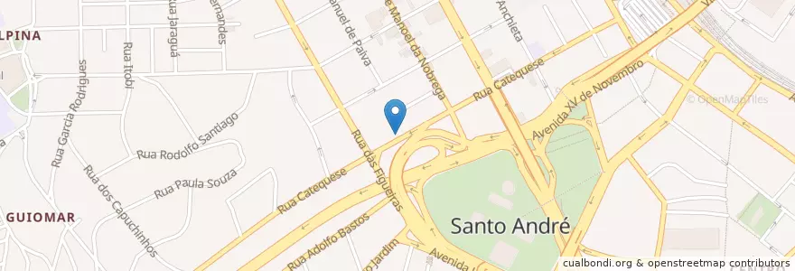 Mapa de ubicacion de Milletec en Brasile, Regione Sudest, San Paolo, Região Geográfica Intermediária De São Paulo, Região Metropolitana De São Paulo, Região Imediata De São Paulo, Santo André.