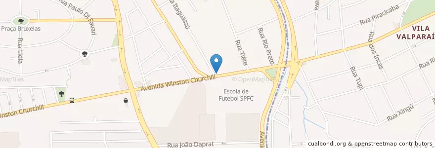 Mapa de ubicacion de Casa Espírita Luz do Evangelho en Brésil, Région Sud-Est, São Paulo, Região Geográfica Intermediária De São Paulo, Região Metropolitana De São Paulo, Região Imediata De São Paulo, Santo André.
