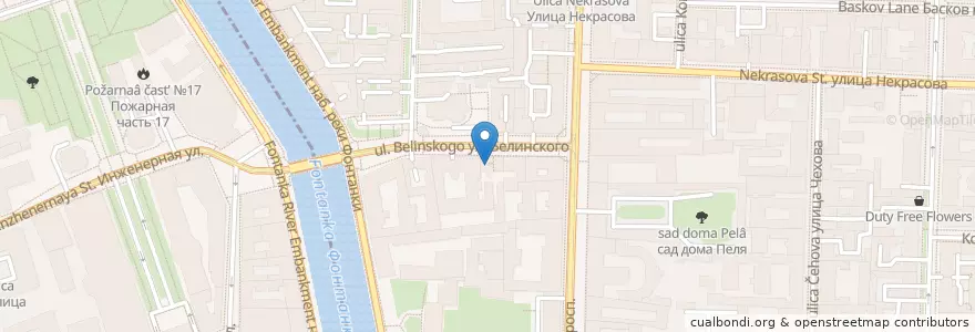 Mapa de ubicacion de Art & Metier en Russland, Föderationskreis Nordwest, Oblast Leningrad, Sankt Petersburg, Центральный Район, Литейный Округ.