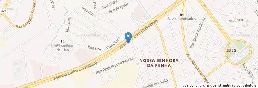 Mapa de ubicacion de Banco do Brasil en Brezilya, Güneydoğu Bölgesi, Espírito Santo, Região Geográfica Intermediária De Vitória, Região Metropolitana Da Grande Vitória, Vila Velha, Microrregião Vitória.