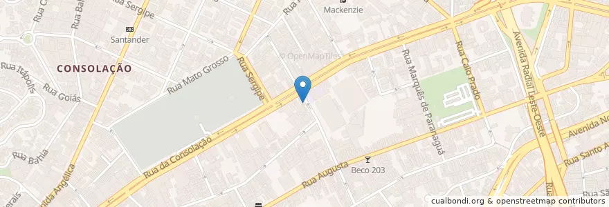 Mapa de ubicacion de Ragonezi Restaurante en Brezilya, Güneydoğu Bölgesi, Сан Паулу, Região Geográfica Intermediária De São Paulo, Região Metropolitana De São Paulo, Região Imediata De São Paulo, Сан Паулу.