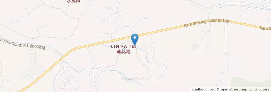 Mapa de ubicacion de 蓮花地東旱廁 Lin Fa Tei East Aqua Privy en China, Hong Kong, Guangdong, Wilayah Baru, 元朗區 Yuen Long District.