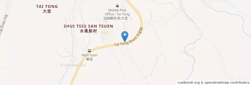 Mapa de ubicacion de 大棠路南坑排公廁 Tai Tong Road Nam Hang Pai Public Toilet en 中国, 香港, 広東省, 新界, 元朗區 Yuen Long District.