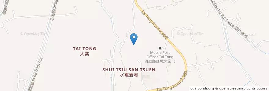 Mapa de ubicacion de 水蕉新村(2)公廁 Shui Chiu San Tsuen (2) Public Toilet en Китай, Гонконг, Гуандун, Новые Территории, 元朗區 Yuen Long District.