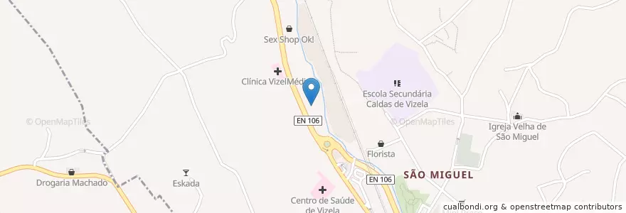 Mapa de ubicacion de Clínica Veterinária de Vizela en Portugal, Norte, Braga, Ave, Vizela, Caldas De Vizela.