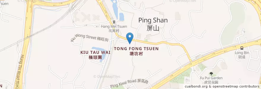Mapa de ubicacion de 屏山塘坊村公廁 Ping Shan Tong Fong Tsuen Public Toilet en China, Hong Kong, Provincia De Cantón, Nuevos Territorios, 元朗區 Yuen Long District.