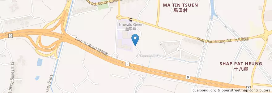 Mapa de ubicacion de 欖口壆公廁 en 中国, 香港, 广东省, 新界, 元朗區.