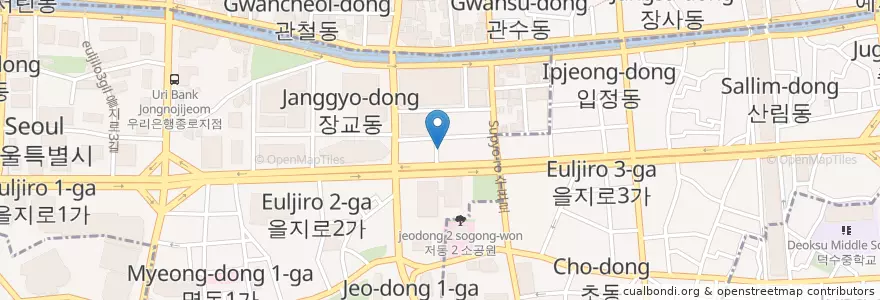 Mapa de ubicacion de 신라원삼계탕 (생생정보통) en کره جنوبی, سئول, 명동.