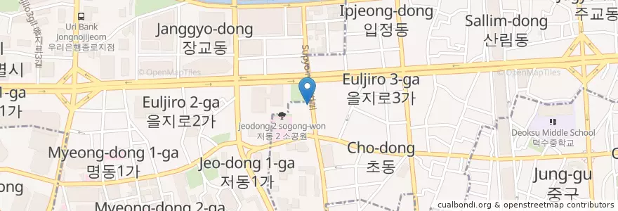Mapa de ubicacion de 원조영락골뱅이 en 대한민국, 서울.