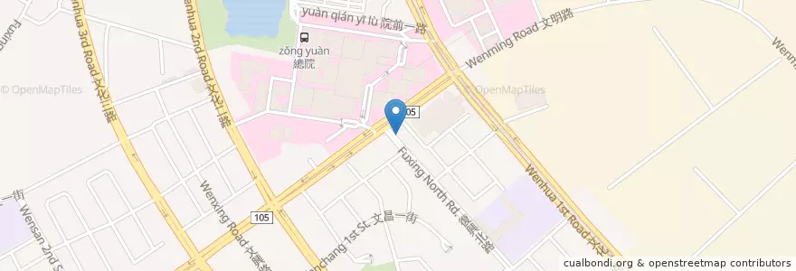 Mapa de ubicacion de 綠品原健康蔬食長庚店 en Tayvan, 桃園市.