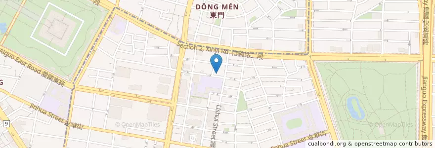 Mapa de ubicacion de Zhang Men en Taiwan, Neu-Taipeh, Taipeh, Da’An.