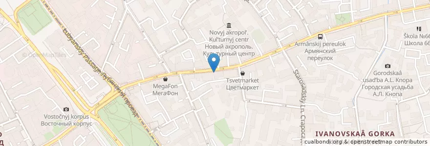 Mapa de ubicacion de Metafora en روسیه, Центральный Федеральный Округ, Москва, Центральный Административный Округ.