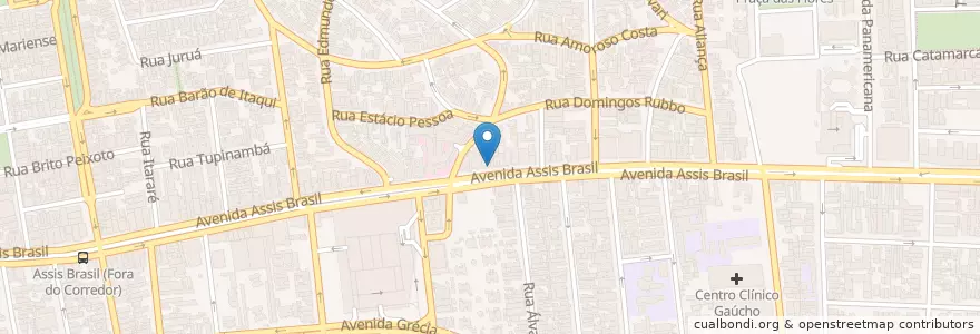 Mapa de ubicacion de Farmácia Popular Med en Brasil, Región Sur, Río Grande Del Sur, Región Metropolitana De Porto Alegre, Região Geográfica Intermediária De Porto Alegre, Região Geográfica Imediata De Porto Alegre, Porto Alegre.