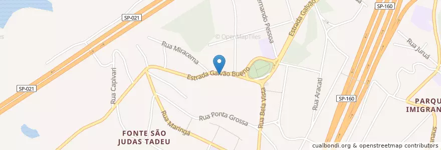 Mapa de ubicacion de Pizzaria Represa en 브라질, 남동지방, 상파울루, Região Geográfica Intermediária De São Paulo, Região Metropolitana De São Paulo, Região Imediata De São Paulo, São Bernardo Do Campo.