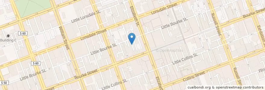 Mapa de ubicacion de Murmur Piano Bar en استرالیا, Victoria, City Of Melbourne.