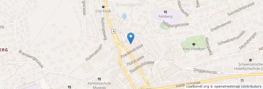 Mapa de ubicacion de Bourbaki en 瑞士, Luzern, Luzern.