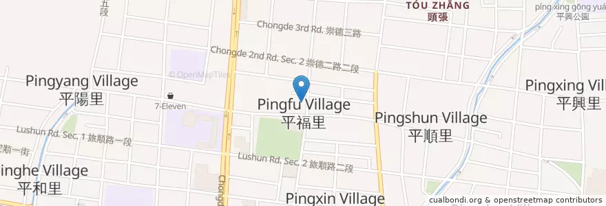 Mapa de ubicacion de 老練的店 en تایوان, تایچونگ, 北屯區.