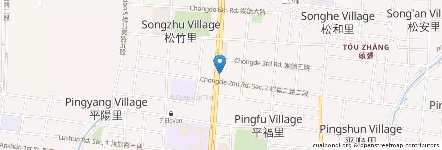 Mapa de ubicacion de YAYOI彌生軒日本定食 en Tayvan, Taichung, 北屯區.