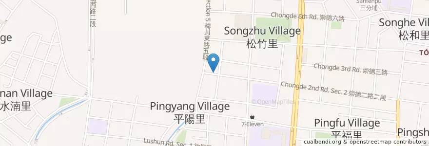 Mapa de ubicacion de 回家菜 en Taïwan, Taichung, 北屯區.