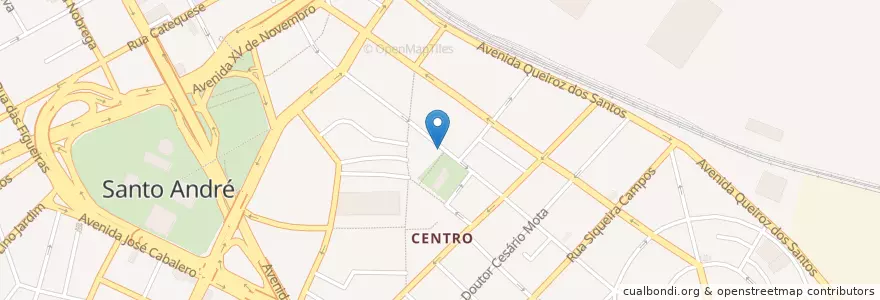Mapa de ubicacion de A Praça en البَرَازِيل, المنطقة الجنوبية الشرقية, ساو باولو, Região Geográfica Intermediária De São Paulo, Região Metropolitana De São Paulo, Região Imediata De São Paulo, Santo André.