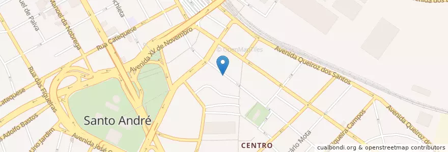 Mapa de ubicacion de Chopps Center II en البَرَازِيل, المنطقة الجنوبية الشرقية, ساو باولو, Região Geográfica Intermediária De São Paulo, Região Metropolitana De São Paulo, Região Imediata De São Paulo, Santo André.