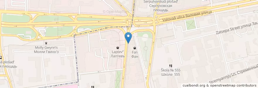 Mapa de ubicacion de Бургер Кинг en روسيا, Центральный Федеральный Округ, Москва, Центральный Административный Округ, Район Замоскворечье.