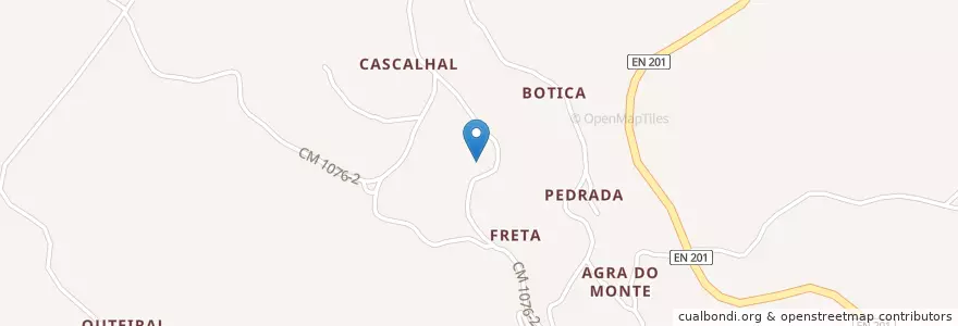 Mapa de ubicacion de Romarigães en پرتغال, Norte, Alto Minho, Viana Do Castelo, Paredes De Coura, Romarigães.
