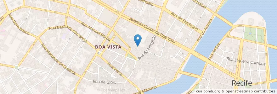 Mapa de ubicacion de teatro do parque en Brasile, Regione Nordest, Pernambuco, Região Geográgica Imediata Do Recife, Região Geográfica Intermediária Do Recife, Região Metropolitana Do Recife, Recife.