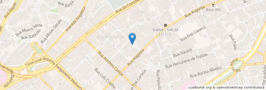 Mapa de ubicacion de Ponto de Táxi Heritege en 巴西, 东南部, 圣保罗, Região Geográfica Intermediária De São Paulo, Região Metropolitana De São Paulo, Região Imediata De São Paulo, 聖保羅.