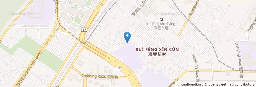 Mapa de ubicacion de 天主教高雄市明誠高級中學附設雙語實驗小學 en Tayvan, Kaohsiung.