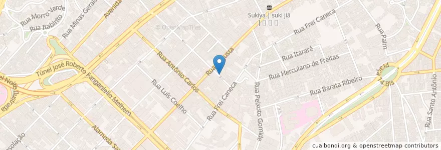 Mapa de ubicacion de O Mineiro en Brezilya, Güneydoğu Bölgesi, Сан Паулу, Região Geográfica Intermediária De São Paulo, Região Metropolitana De São Paulo, Região Imediata De São Paulo, Сан Паулу.