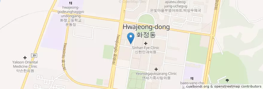 Mapa de ubicacion de Lotte-Lia Hwajeong Station Branch en South Korea, Gyeonggi-Do, Goyang-Si, 덕양구.