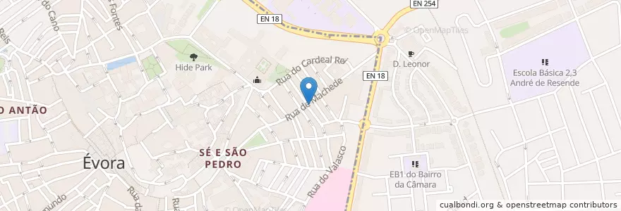 Mapa de ubicacion de O Lavrador en Portugal, Alentejo, Alentejo Central, Évora, Évora, Bacelo E Senhora Da Saúde, Évora.