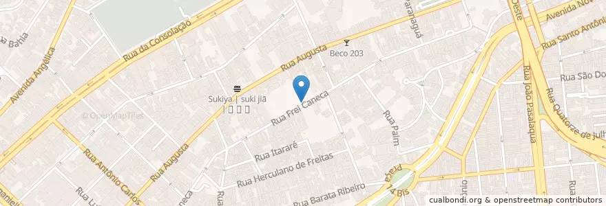 Mapa de ubicacion de Fran's Café en Brasil, Região Sudeste, São Paulo, Região Geográfica Intermediária De São Paulo, Região Metropolitana De São Paulo, Região Imediata De São Paulo, São Paulo.
