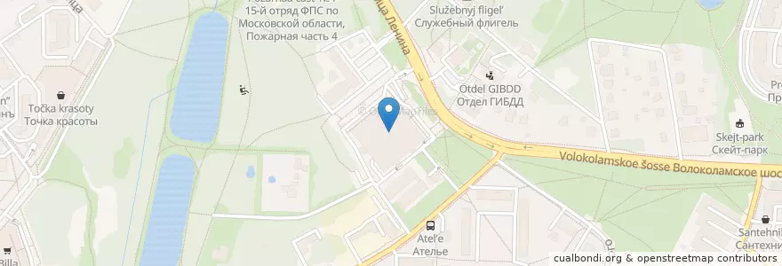 Mapa de ubicacion de Coffee way en روسيا, Центральный Федеральный Округ, محافظة موسكو, Городской Округ Красногорск.