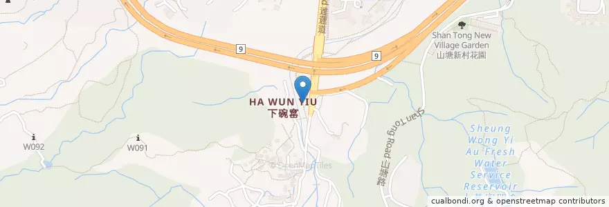Mapa de ubicacion de 達運道公廁 Tat Wan Road Public Toilet en Китай, Гонконг, Гуандун, Новые Территории, 大埔區 Tai Po District.
